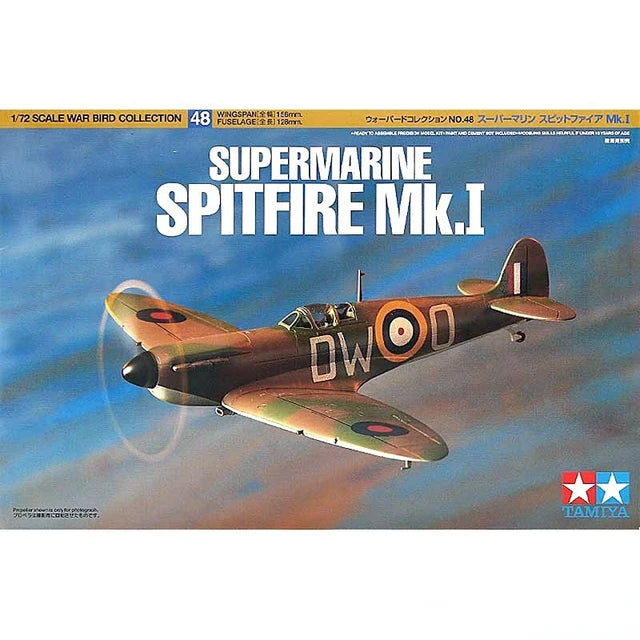 Supermarine Spitfire Mk.I (1/72 Scale) Plastic Aircraft Model Kit