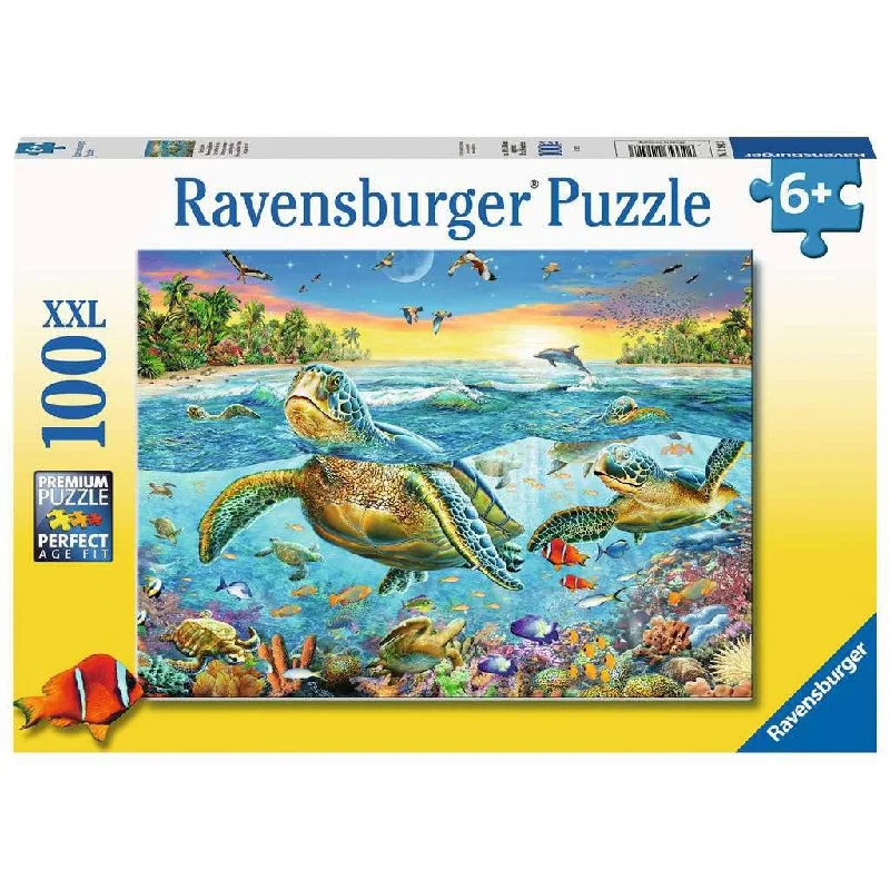 Swim with Sea Turtles 100 Piece Puzzle