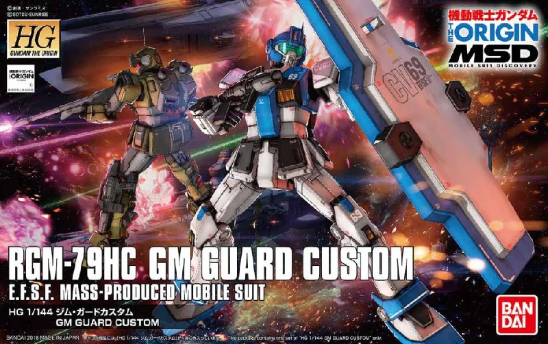 The Origin - GM GUARD CUSTOM (1/144th Scale) Plastic Gundam Model Kit