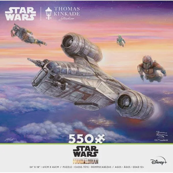 Thomas Kinkade Star Wars: The Mandalorian - The Escort - 550 Piece Puzzle