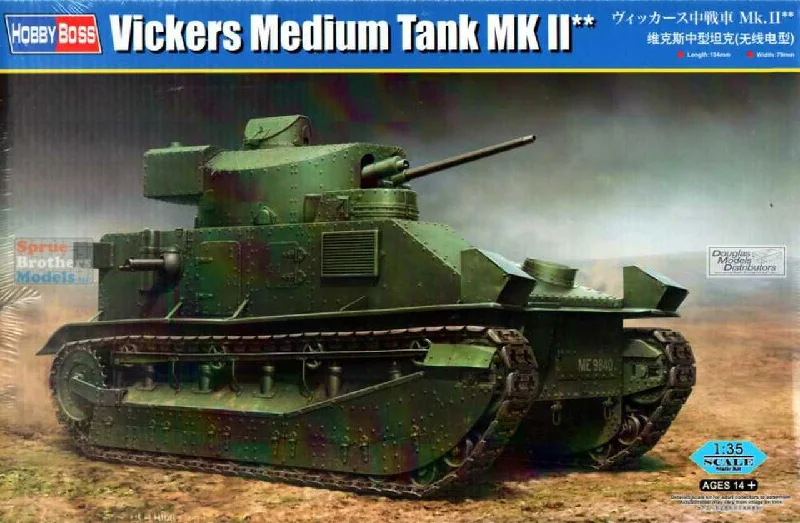 Vickers Medium Tank Mk II (1/35 Scale) Military Model Kit