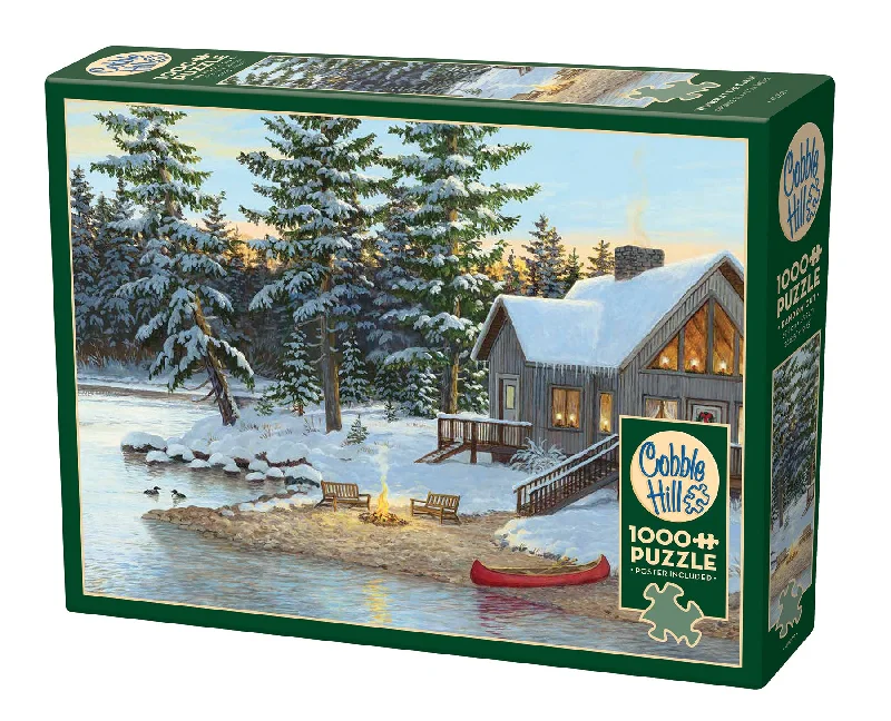 Winter at the Cabin Exclusive 1000 Piece Puzzle